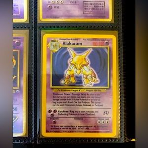 1999 Pokemon TCG Base Set Unlimited #1 Alakazam Holographic WOTC EXCELLENT